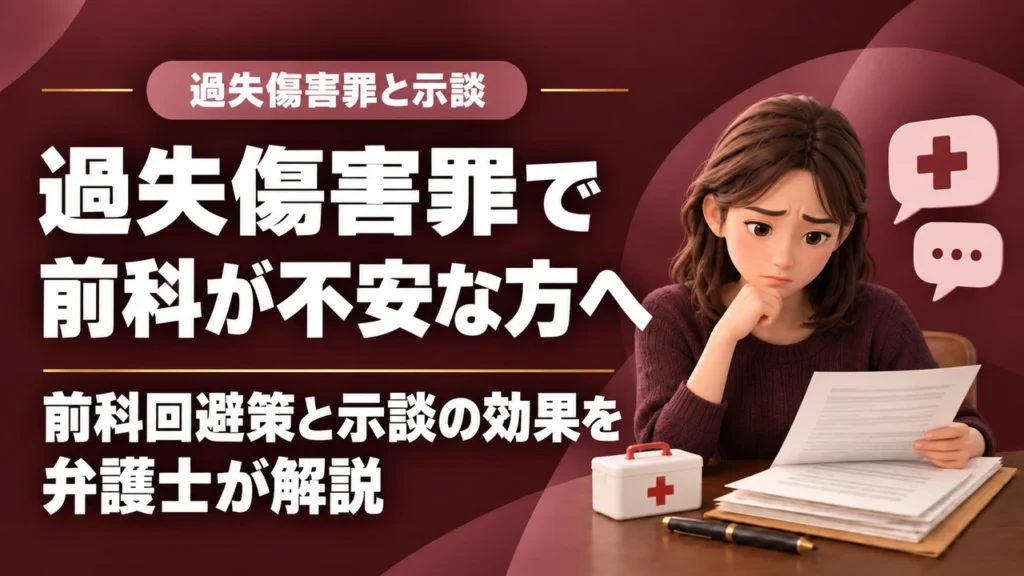 【過失傷害罪】の前科回避策や示談のメリットは？｜福岡の弁護士が徹底解説の記事サムネイル