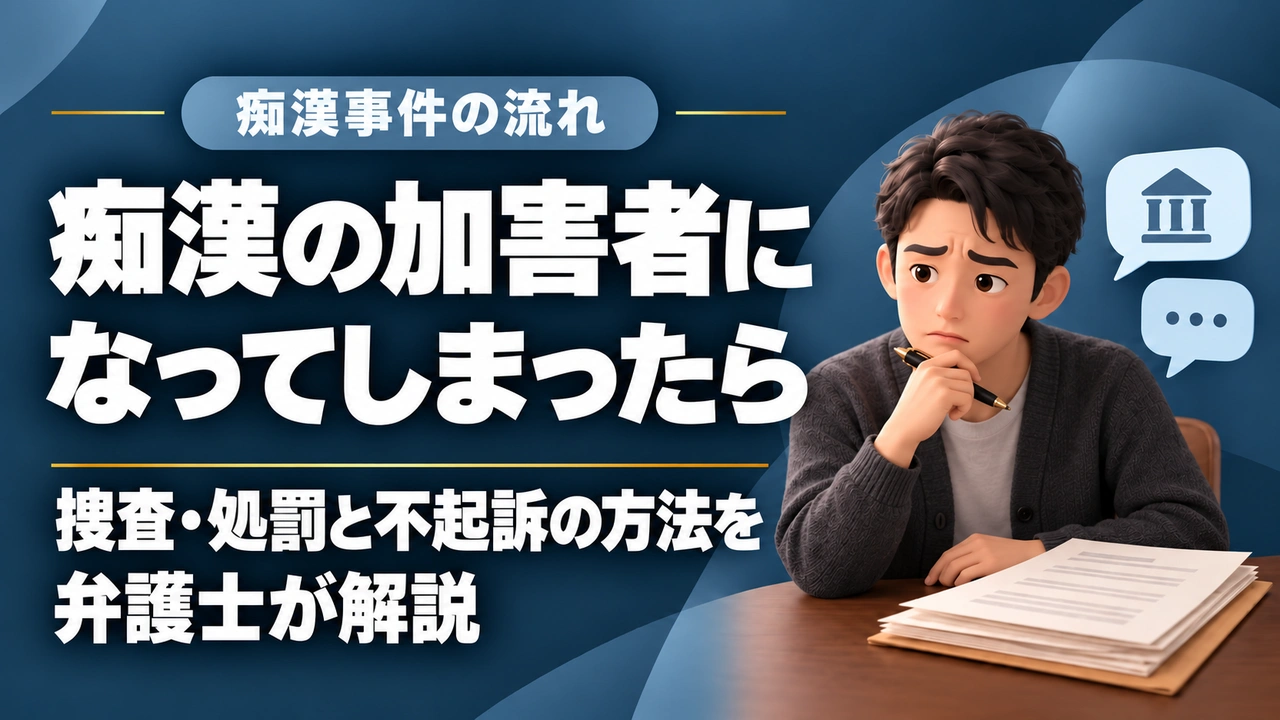 【痴漢】の加害者となったら…|福岡県の痴漢事件、捜査から処罰までの流れ、不起訴の方法を解説の記事サムネイル