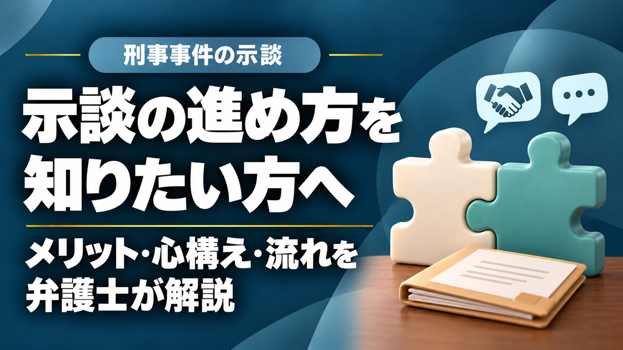 【示談】刑事事件の示談とは?メリット・心構え・示談の流れを福岡の弁護士が詳しく解説の記事サムネイル