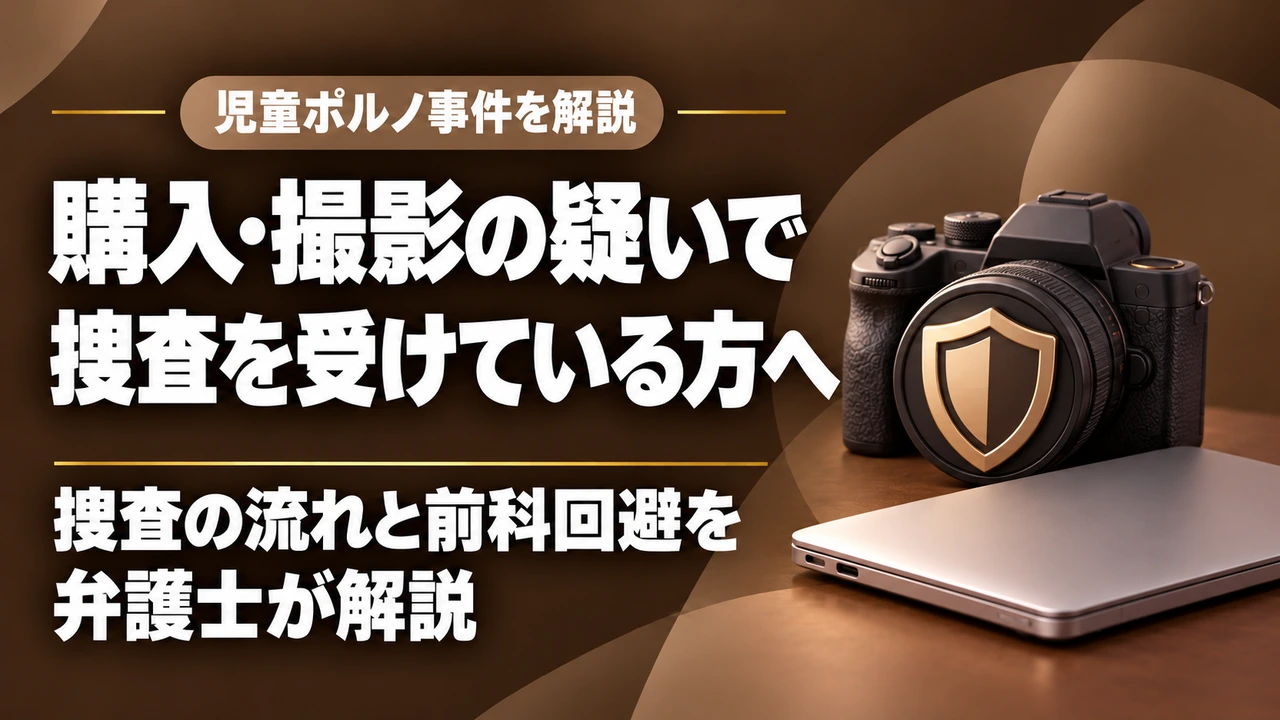 児童ポルノを購入、児童ポルノを撮影した場合どうなる?|捜査の流れや前科が付かない方法を福岡の刑事弁護士に相談!の記事サムネイル