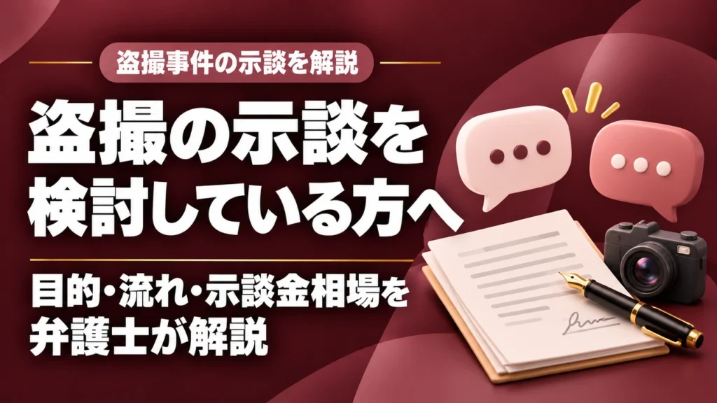 盗撮の示談。その目的・方法は？示談の流れから示談金相場まで福岡の弁護士が徹底解説。の記事サムネイル