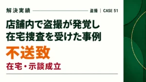 店舗内で盗撮が発覚し在宅捜査を受けた事例で、示談が成立し、不送致となった